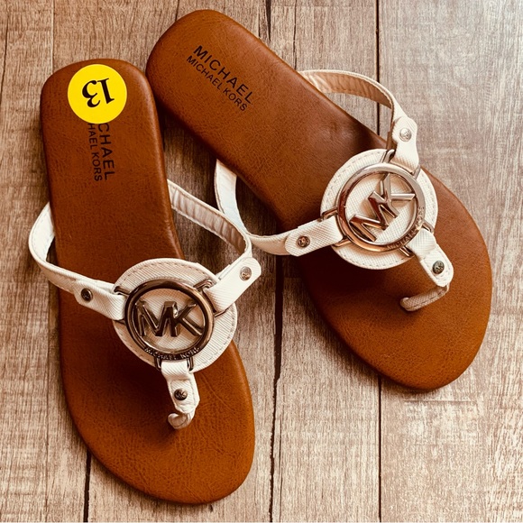 MICHAEL Michael Kors Other - CLEARANCE Michael Kors—Ballee Slide T-Strap Sandals Little Girls, Size 13)